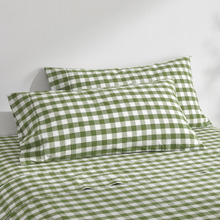 Sierra Yarn-Dyed Gingham Washed Cotton Pillowcases (Set of 2)